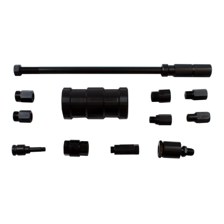 ZESTAW ADAPTERÓW DO WTRYSKIWACZY 9 CZ BOSCH. DELPHI. SIMENS. DENSO Z MŁOTEM BEZWŁADNOŚCIOWYM 4 KG