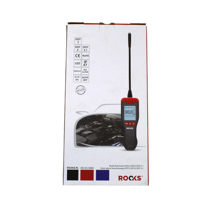 TESTER PŁYNU HAMULCOWEGO DOT3, DOT4, DOT 5.1