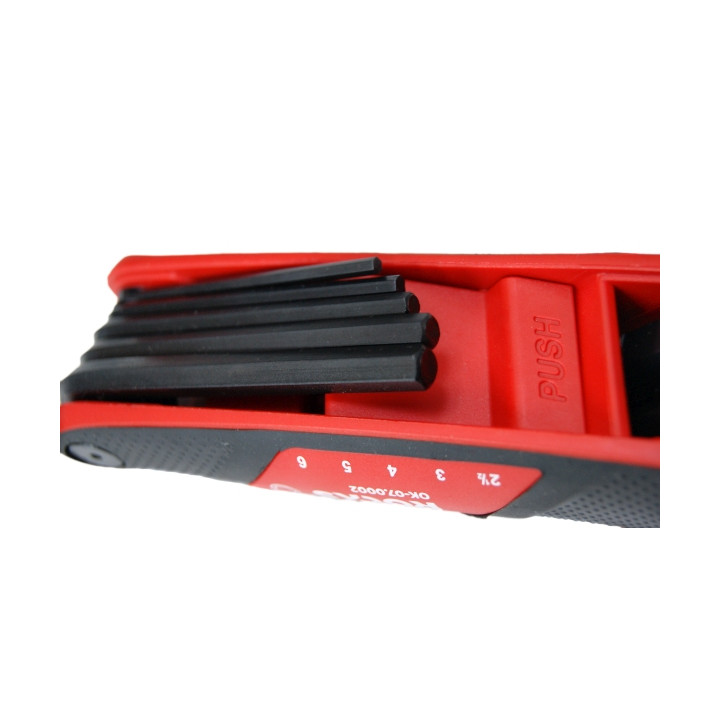 KLUCZE IMBUSOWE FUTURO POCKET HEX 2,5-10 MM, 7 CZ