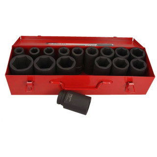 ZESTAW NASADEK UDAROWYCH, DŁUGICH 3/4", 16 CZ, 17-50MM