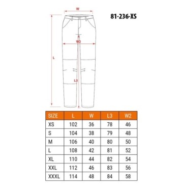Spodnie robocze denim czarne rozmiar l