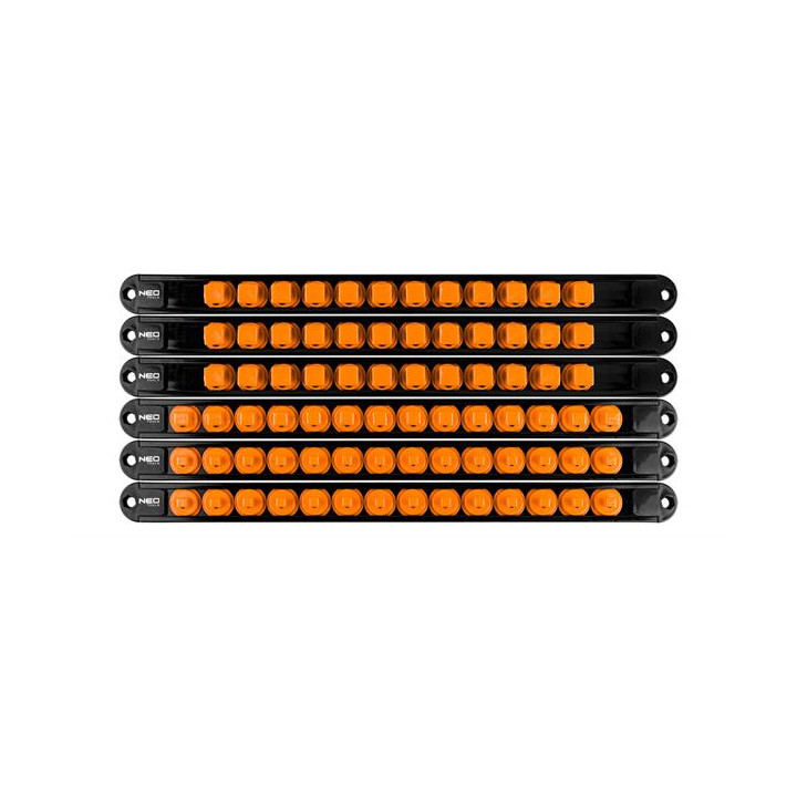 UCHWYTY NA NASADKI 1/4", 3/8", 1/2" - ZESTAW 6 SZT.