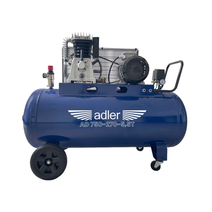 KOMPRESOR TŁOKOWY 270 L - 5,5 KM - 550 L/MIN - 400 V - 10 BAR