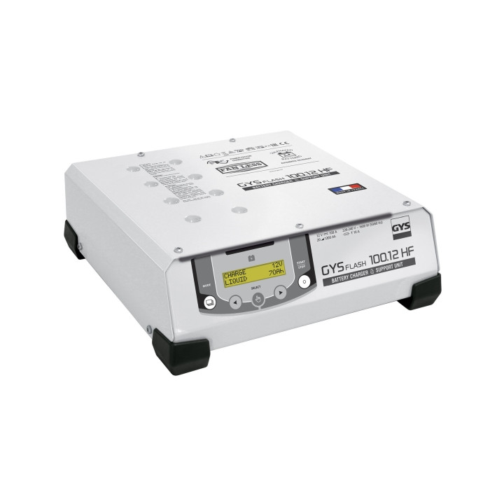 PROSTOWNIK AUTOMATYCZNY GYSFLASH 100.12 HF - 12V 100A, PRZEWODY 5M GYS