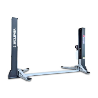 PODNOŚNIK DWUKOLUMNOWY ELEKTROHYDRAULICZNY PÓŁAUTOMATYCZNY NISKI 3,5T ŁĄCZONY DOŁEM ARM 2-2 P: 2580MM 230V 2.35 CLEVER GRUBBER