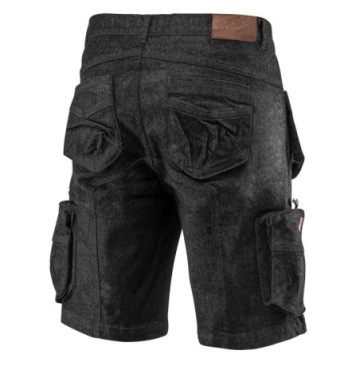 Krótkie spodenki robocze denim czarne rozmiar s