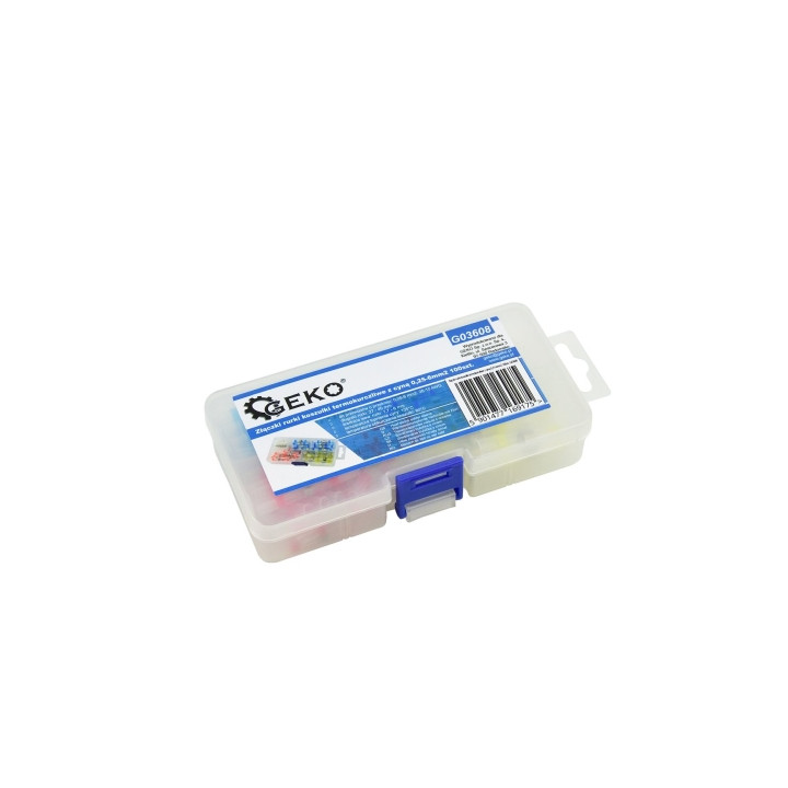 ZŁĄCZKI RURKI KOSZULKI TERMOKURCZLIWE Z CYNĄ 0,25-6MM2 100SZT. - 4 ROZMIARY