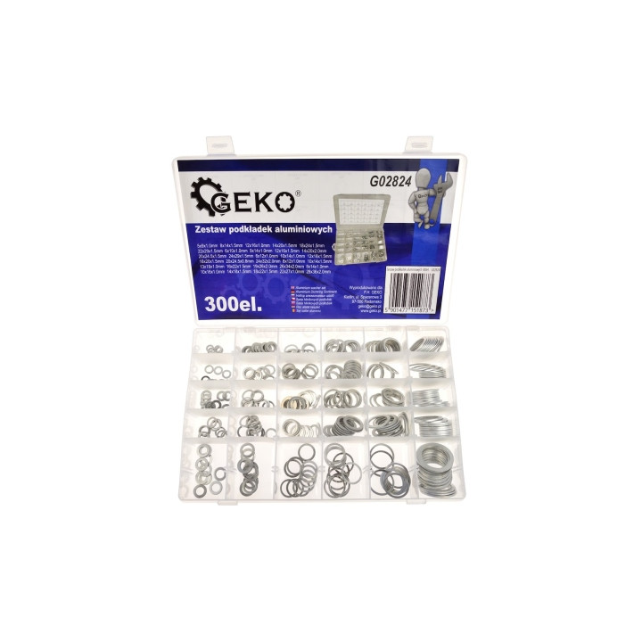 ZESTAW PODKŁADEK ALUMINIOWYCH 300EL