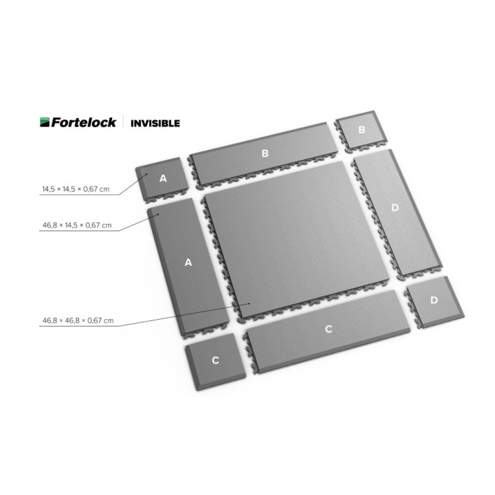 FORTELOCK 2030 INVISIBLE ECOCZARNY