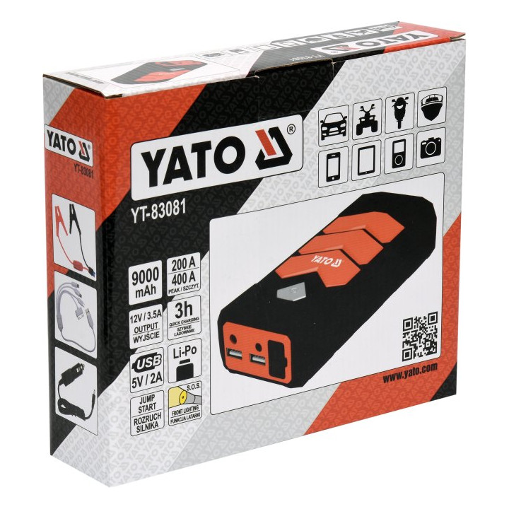 URZĄDZENIE ROZRUCHOWE/POWER BANK 9000MAH