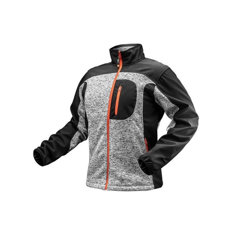 Bluza dziana wzmacniana tkaniną softshell xxl