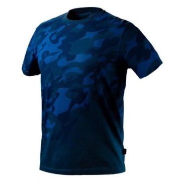 T-shirt roboczy camo navy xxl