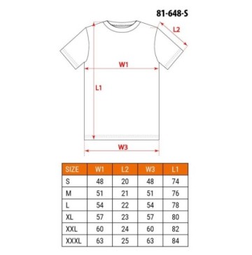 T-shirt czerwony rozmiar s