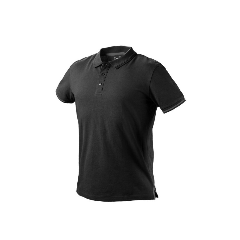Koszulka polo denim czarna rozmiar l
