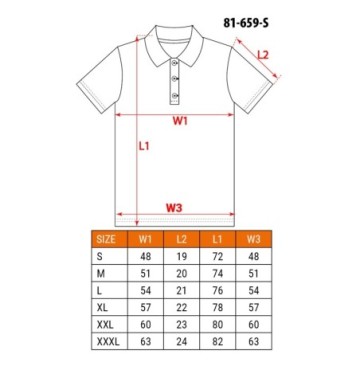 Koszulka polo denim czarna rozmiar m