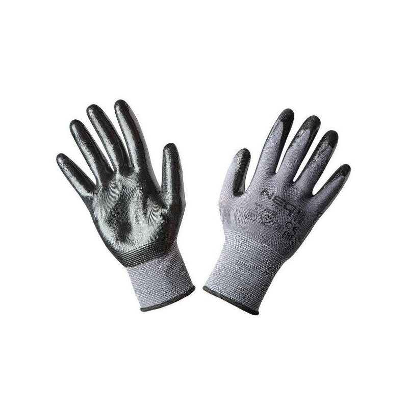 Rękawice robocze nylon pokryty nitrylem 4131x 10