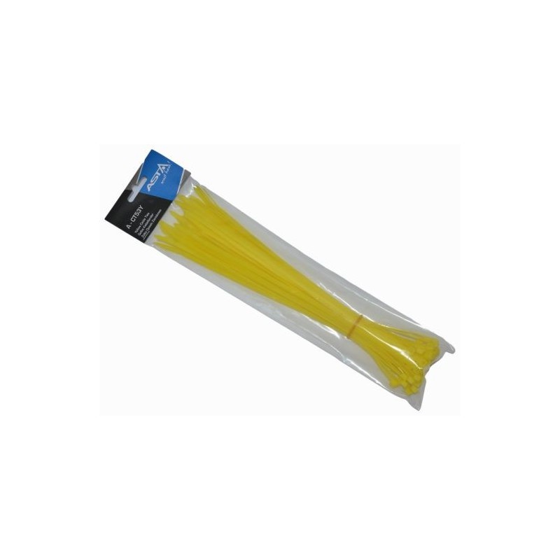 Opaska samozaciskowa 5x300mm /50szt/żółta/
