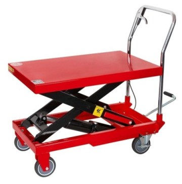 Wózek magazynowy z hydraulicznym podnoszeniem platformy 500kg