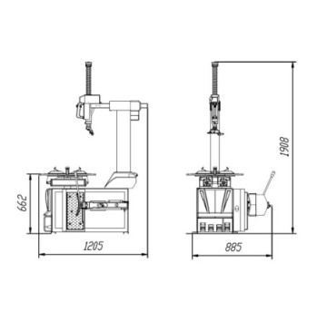 Tyre mounting machine