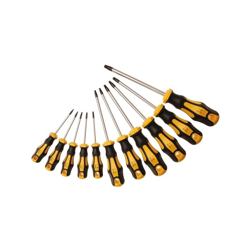 Wkrętaki torx t8-t40 z otworem 11 szt