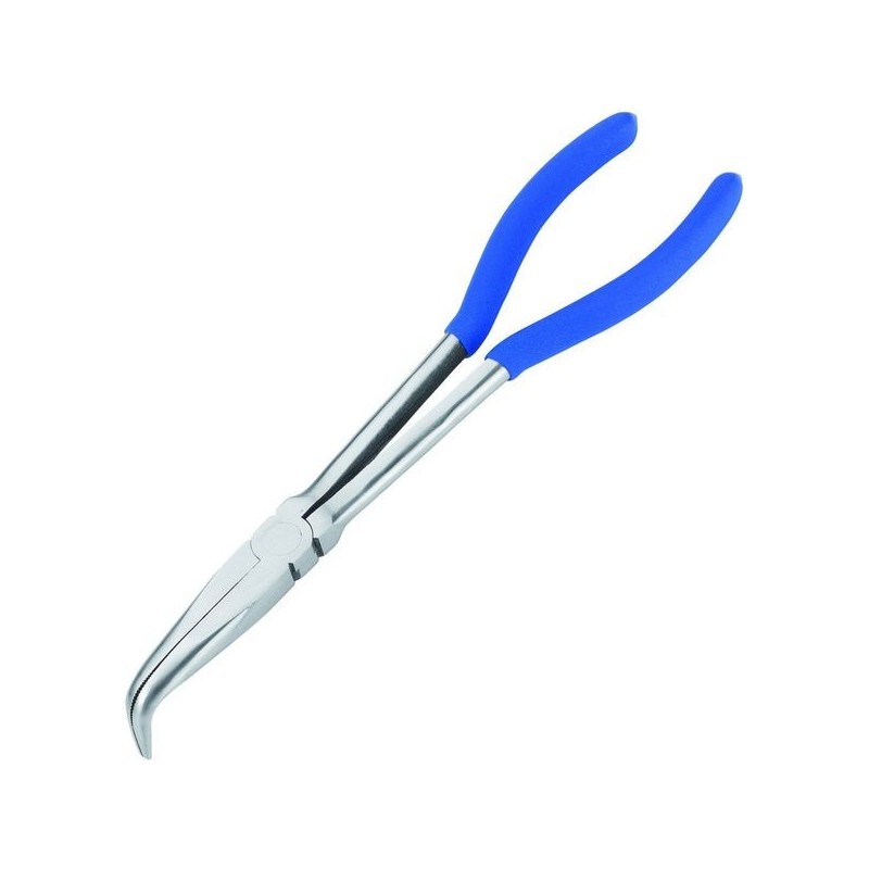 Szczypce długie 260 mm odgięte 90