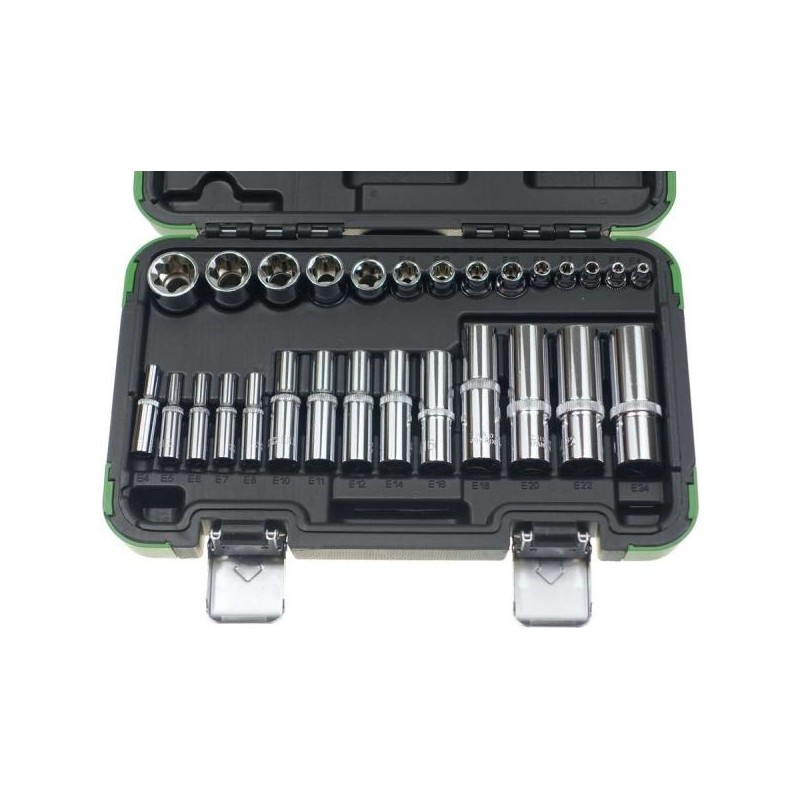 Nasadki torx e 4-e24 28 szt
