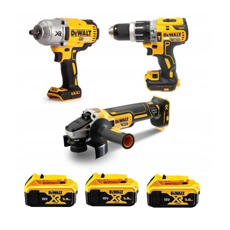 Zestaw elektronarzędzi akumulatorowych dewalt 18v