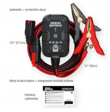 Prostownik automatyczny genius1 1a 6v / 12v