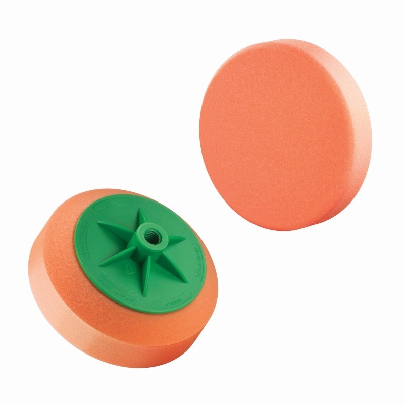 Gąbka do polerowania śr 150mm / pomarańczowa / średnia / gwint 5/8 / boll