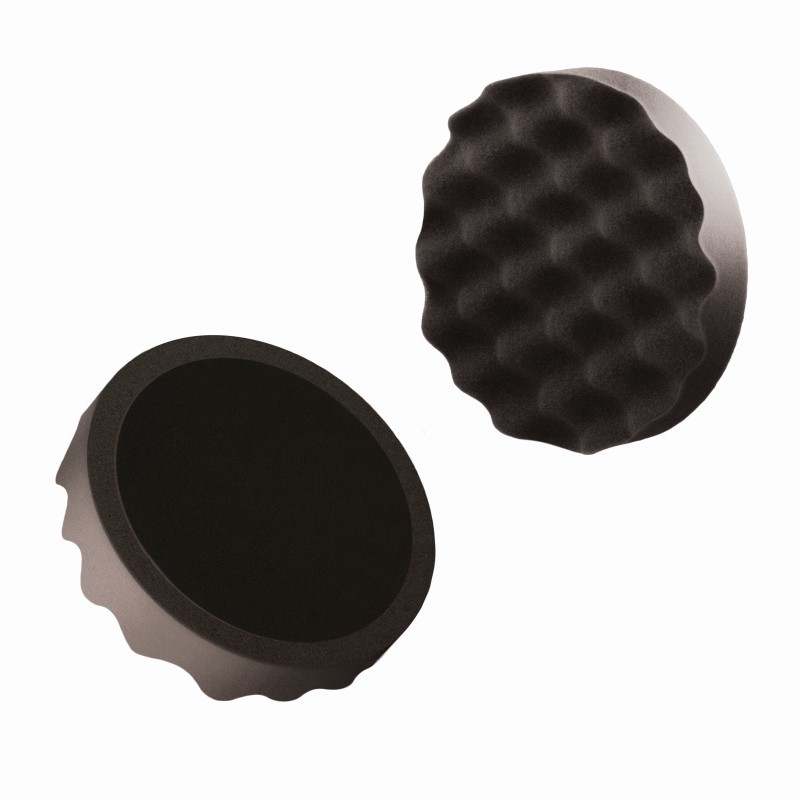 Gąbka do polerowania profilowana śr 150mm / czarna / miękka / na rzep / boll