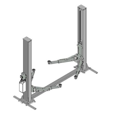 Mm superlift 4000bs - podnośnik 2-kolumnowy łączony dołem na ramie o udźwigu 4000kg