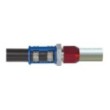 Łącznik przewód aluminiowy z przewodem gumowym 180 stopni - 1/2 a/c  8 a/c hose