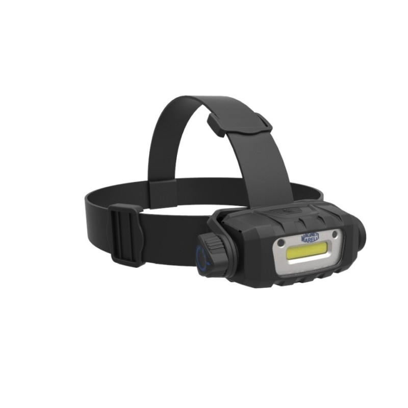 Lampa czołowa 300 lumenów zasilanie akumulatorowe cob led