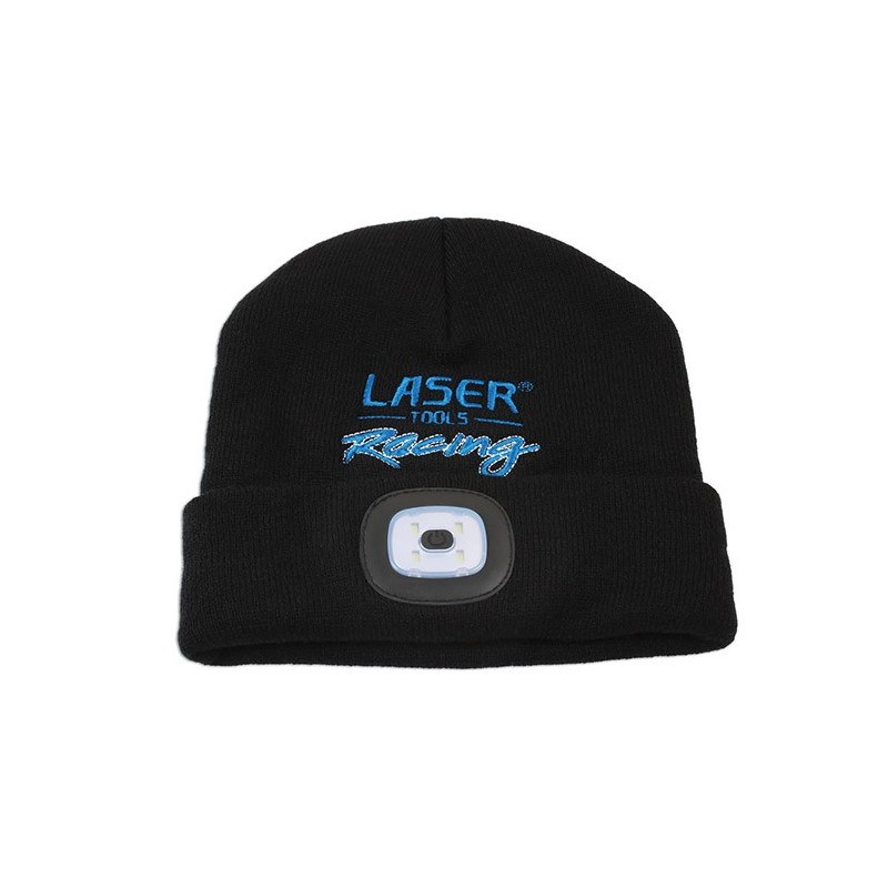 Czapka laser tools racing z lampką akumulatorową