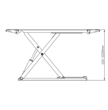 Podnośnik nożycowy niskiego podnoszenia 1200mm udźwig 3t