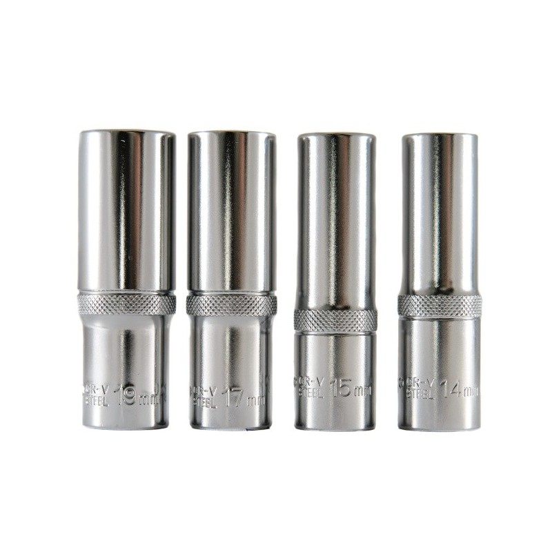 Zestaw nasadek głebokich 1/2 14-15-17-19 mm 4 cz