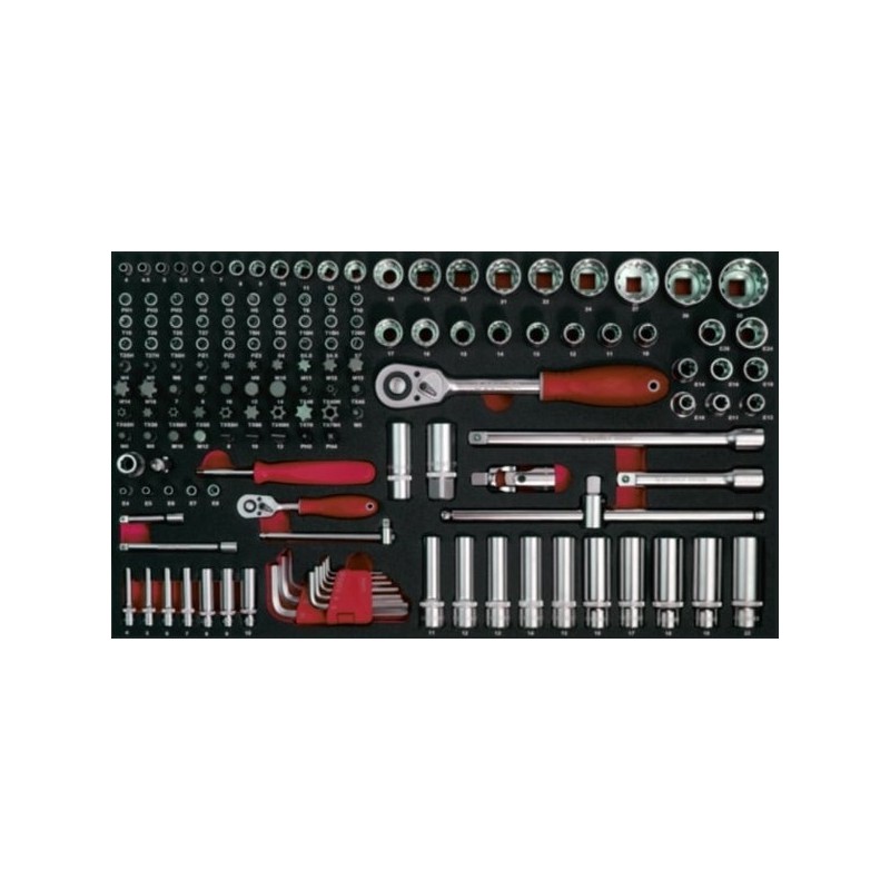 Zestaw narzędziowy master garage 1/2 i 1/4 1/1 155 cz
