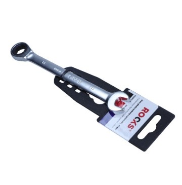 Klucz płasko-oczkowy 11 mm z grzechotką