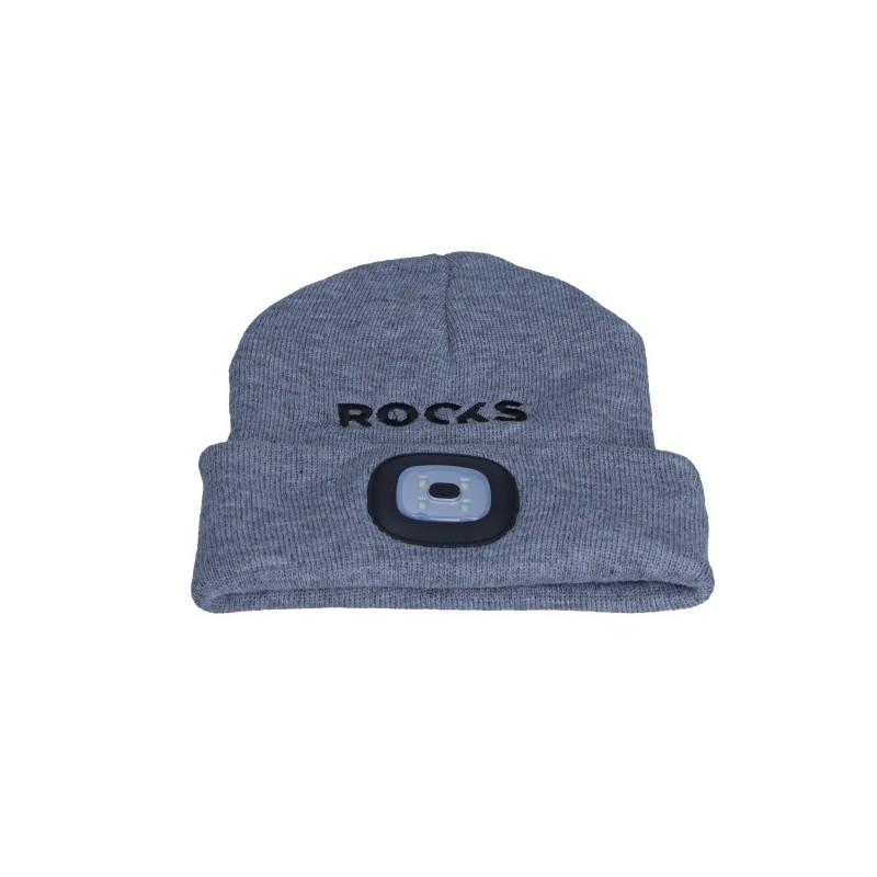 Czapka z lampką 80 lum rooks szara