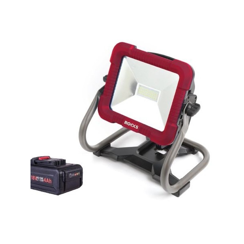 Lampa robocza led 18v aq-one 30w 1500 lum kpl z baterią i ładowarką