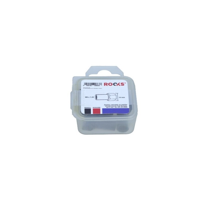 Zestaw nakrętek na szpilkę wtryskiwacza fiat ducato kpl 5 szt / do ok-050066