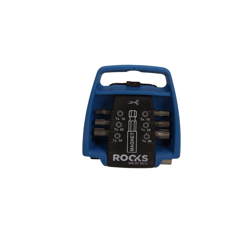 Bit pocket zestaw bitów z uchwytem magnetycznym torx t10/t15/t20/t25/t30/t40 kpl 7 cz