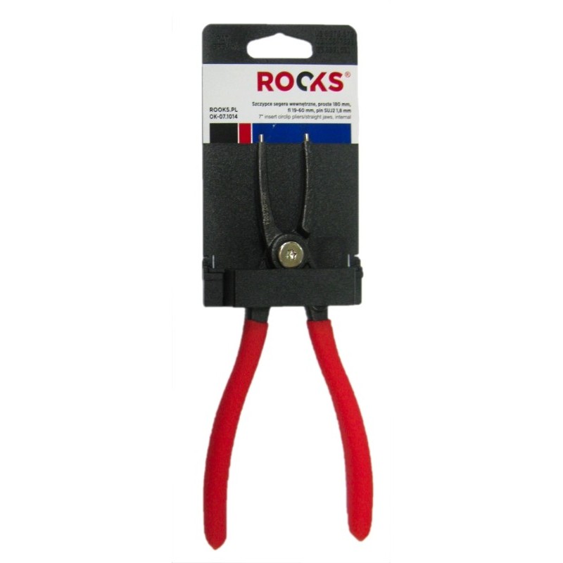 Szczypce segera wewnętrzne proste 180 mm fi 19-60 mm pin suj2 18 mm