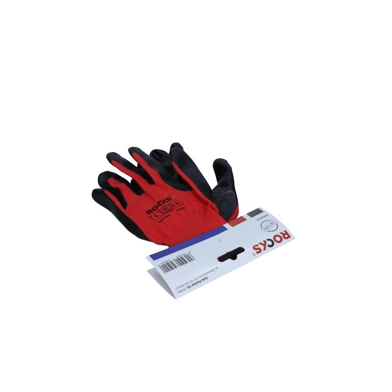 Rękawice polyester-nitrille rozmiar l 1 para robocze