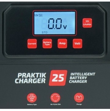 Prostownik samochodowy praktik charger 25 12v/24v 25a/125