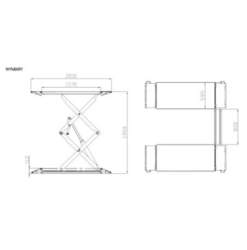 Scissors vehicle lift