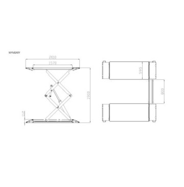 Scissors vehicle lift