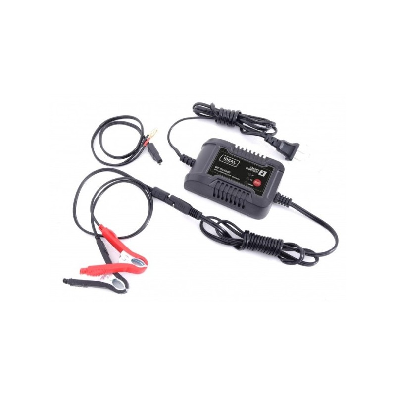 Elektroniczny prostownik smart charger 2 6v / 12v 2a