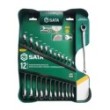 Zestaw kluczy płasko-oczkowych z podwójną grzechotką 12 el  klucz x-beam 10mm z grzechotką