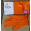 Rękawice nitrylowe sunny orange bezpudrowe diagnostyczne pomarańczowe (op100 szt) rozm xl